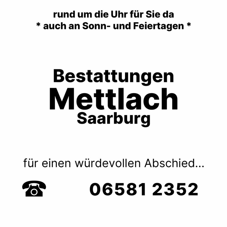 Beerdigungen  Saarburg-Kell